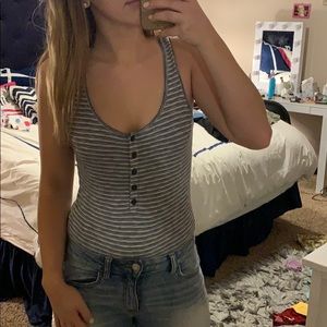 Madewell striped bodysuit